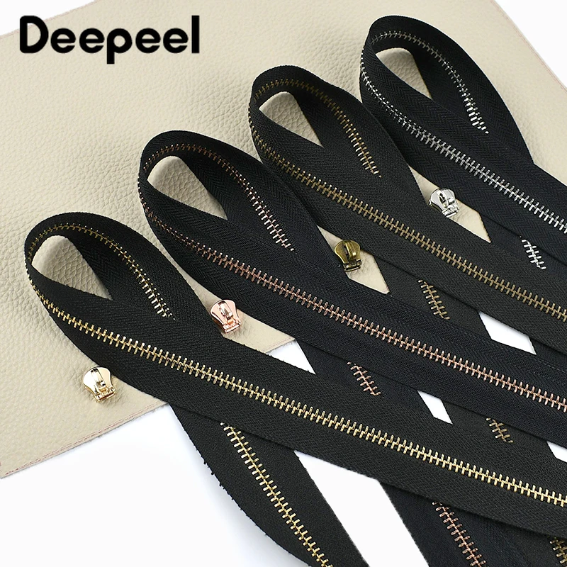 

2/5Yards 3#5# Metal Zipper With Slider Handbags Pocket Replace Zip Jacket Garment Closure Zippers Repair Kits Sewing Accessories