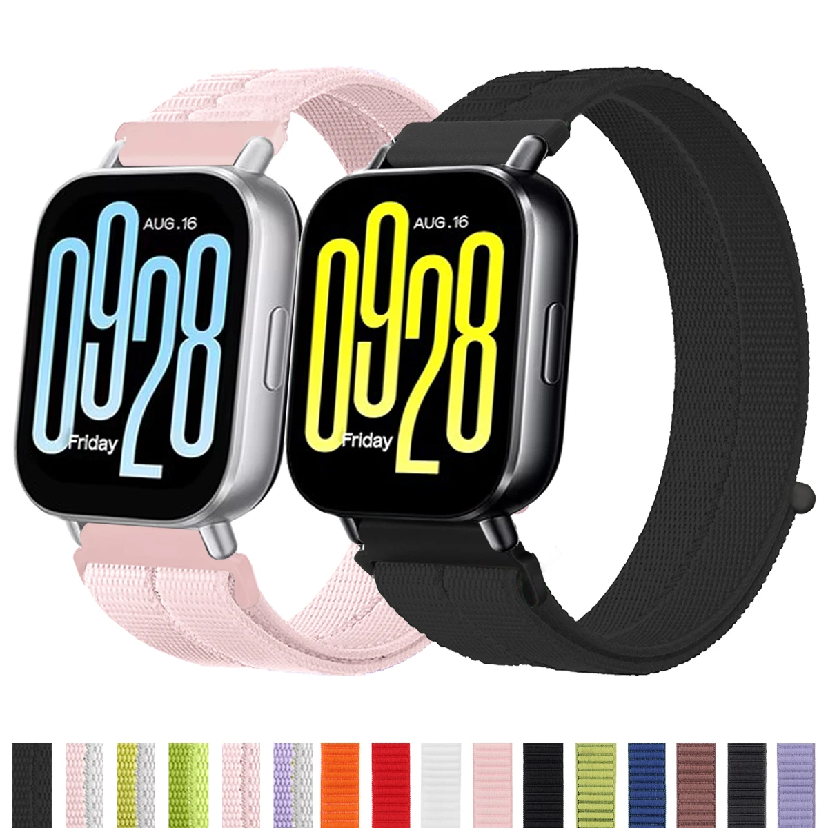 Correa de nailon de 22mm para reloj Redmi 5 Active/5 Lite, pulsera tejida para reloj Xiaomi S5 S4 S1, accesorios para reloj inteligente