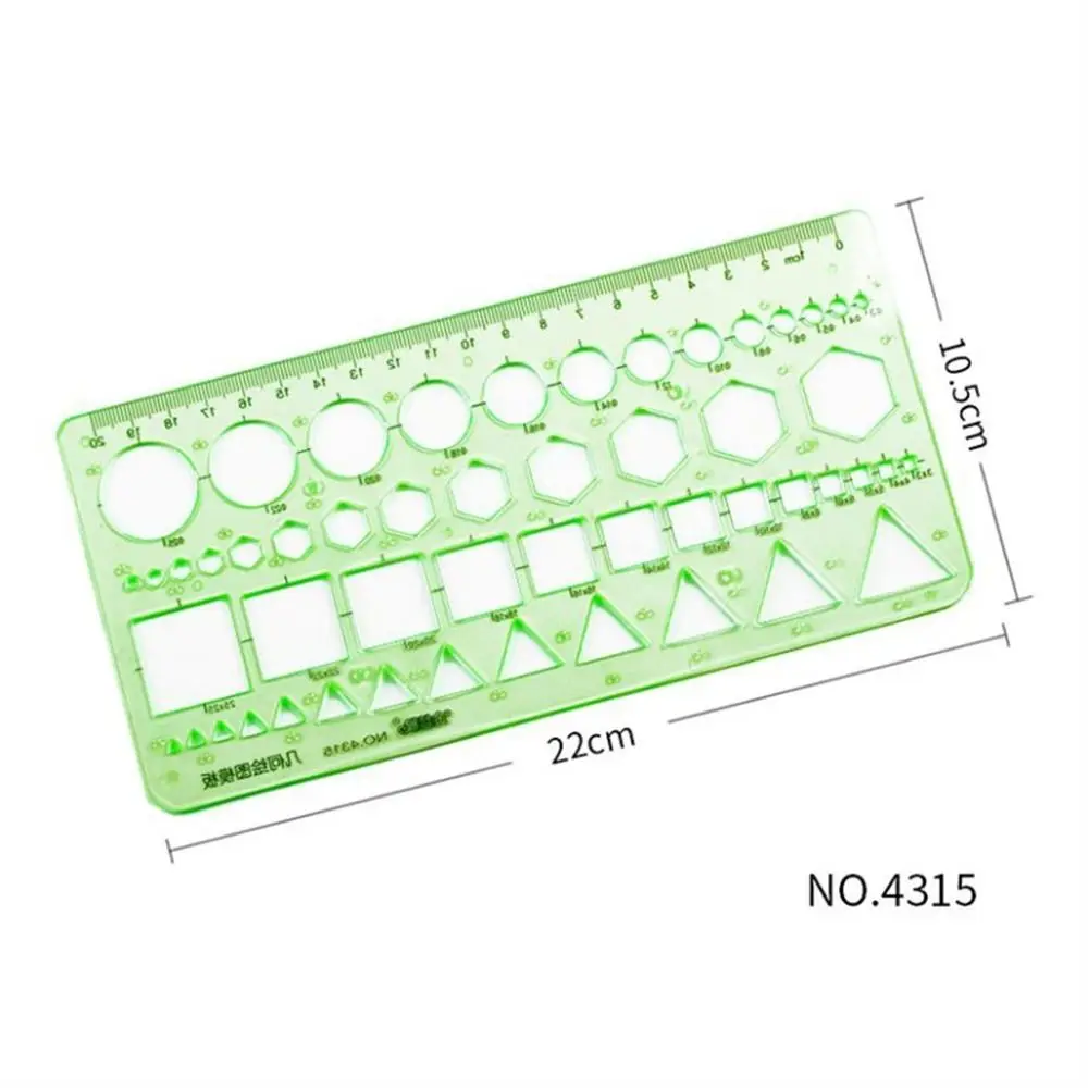 Studenten Briefpapier Kreise Schablone Multi Shaped Oval Curve Lineal Zeichnung Lineal Vorlage Lineal Geometrisches Lineal