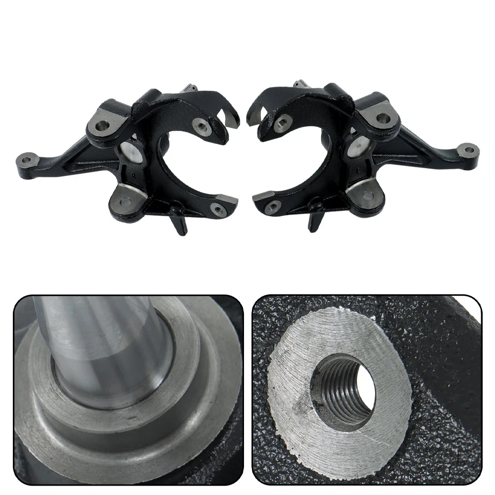 Pair 2" Drop Spindle Front For Chevrolet Chevy S10 GM GMC Sonoma Jimmy S15 Pickup 2WD LS 2.2L 4.3L 4.8L V6 GAS 82-04 HP118905 view 5