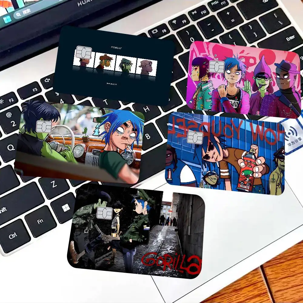 Virtual Band G-Gorillaz Anime Young Creidt Card Debit Card Sticker Film Case Front Tape for Small Big Chip No Chip