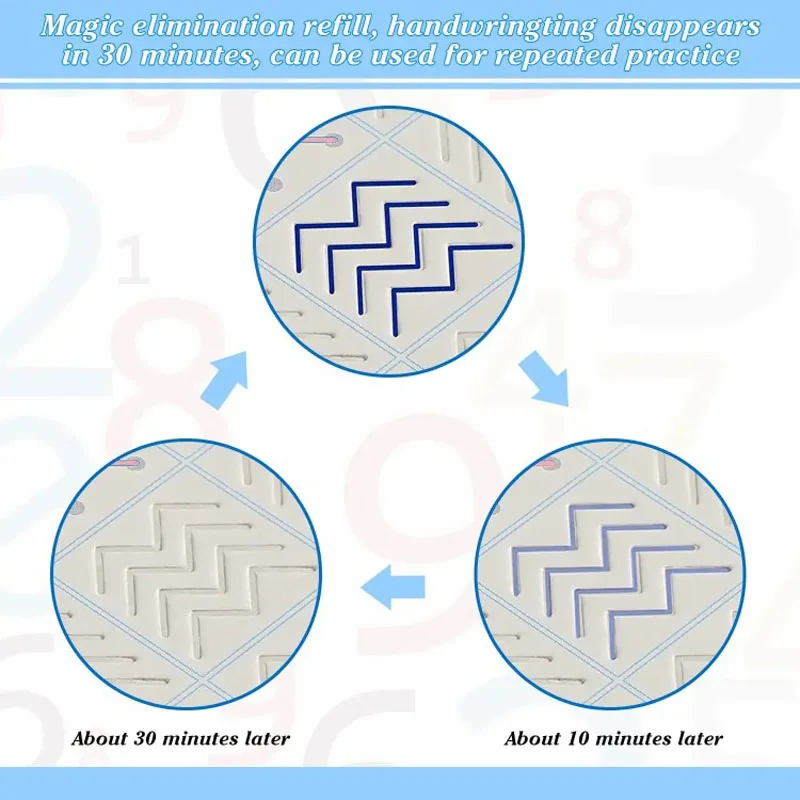 4Books Magic Writing Book in Spanish Calligraphy Notebook Montessori Kids Reusable Educational Calligraphic Letter Practice Toy