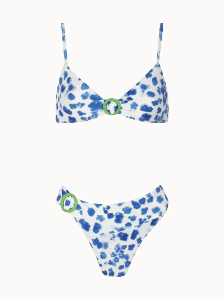 High Cut Swimsuits Printed Bikini Set For Women Bikinis Push Up Two Piece Suits Biquini Sexy Swimwear