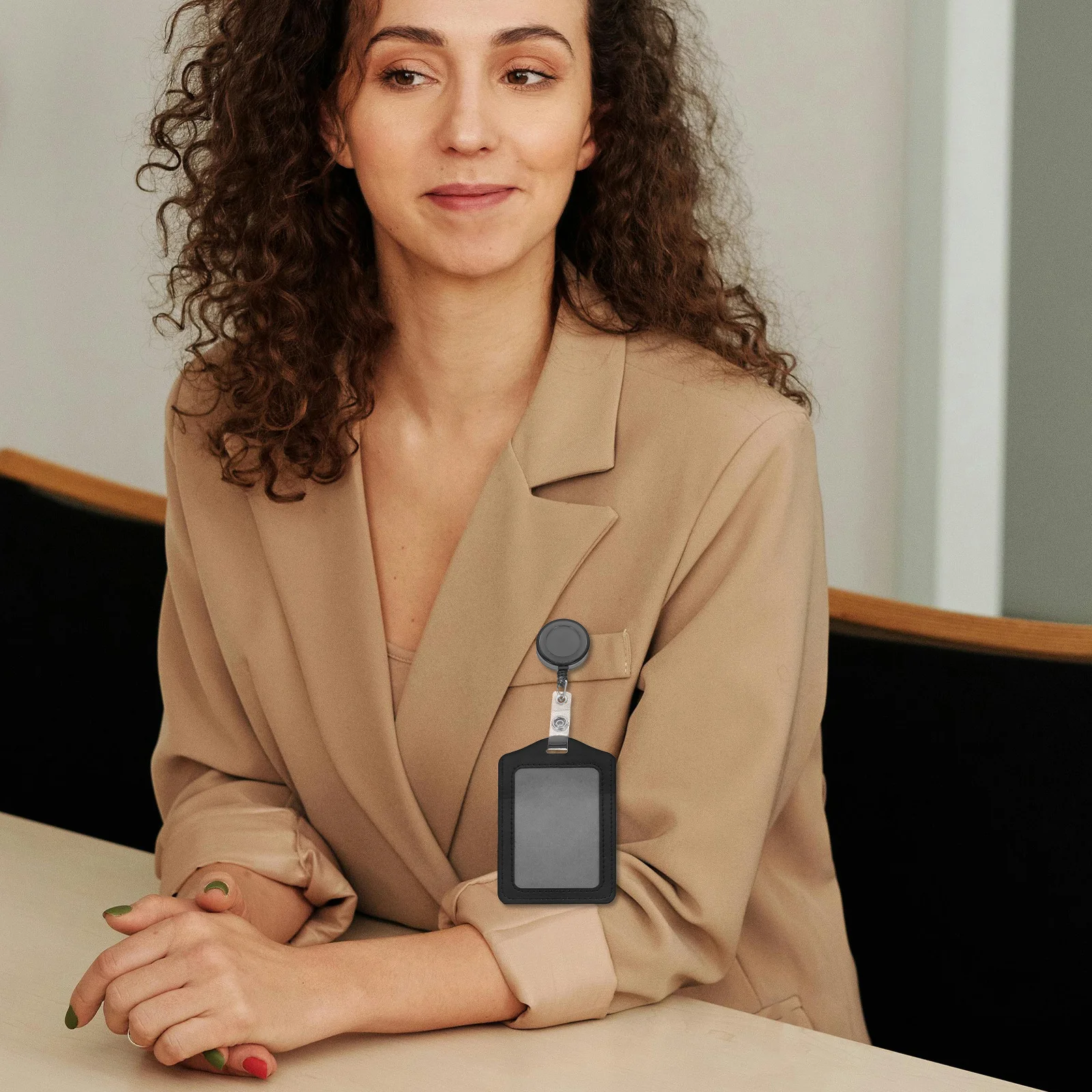 

10Pcs Id Badge Holder PU Pass Pouch Access Protection Mixed Color Holder Pass Pouch