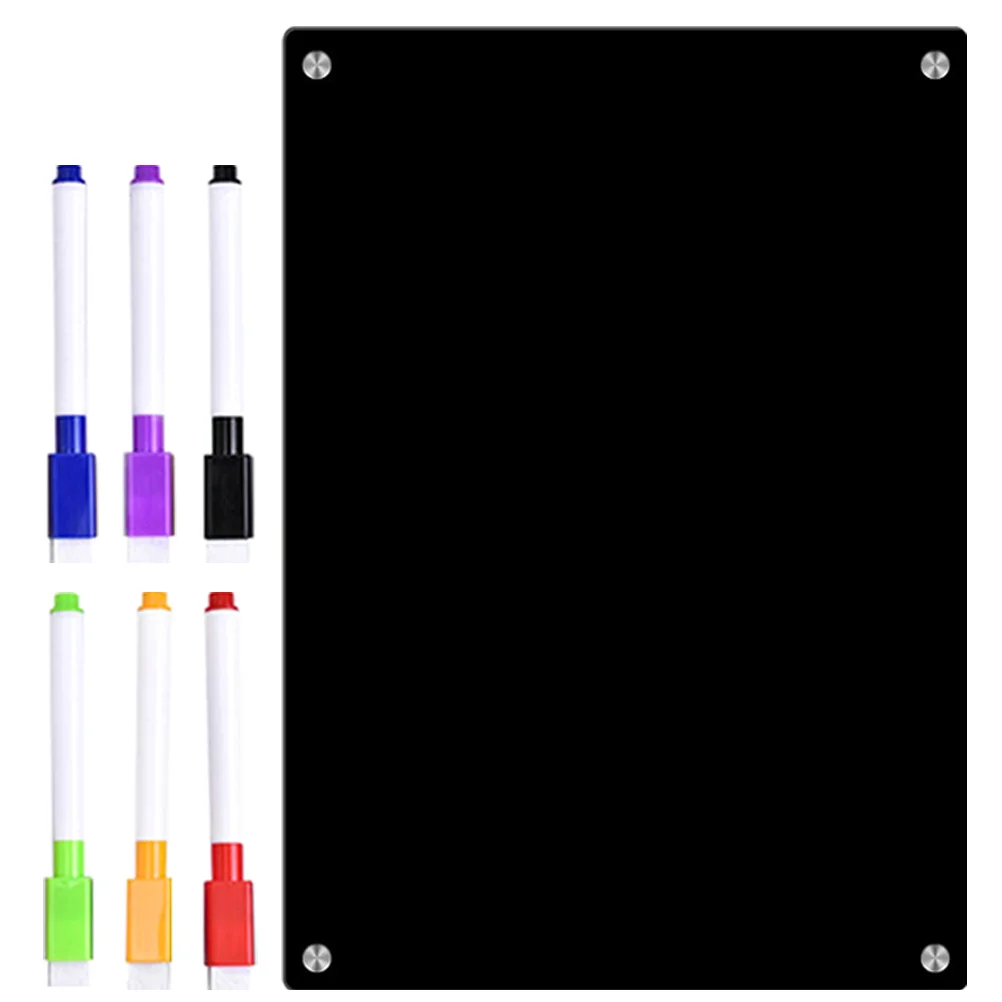 

1 Set of Dry Erase Board Fridge Magnetic Board Reusable Dry Erase Planner Board Clear Writing Board fridge dry erase board