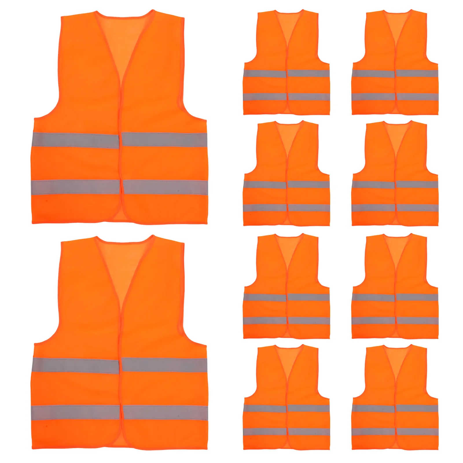

10 Pcs Convenient Vest Reflective Adult High Visibility Male Safe Cycling Gear Outdoor Construction Site