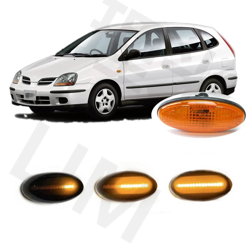 for Nissan Almera Tino MPV V10 2000 2001 2002 2003 2004 2005 2006 Sequential LED Indicator Side Marker Signal Light