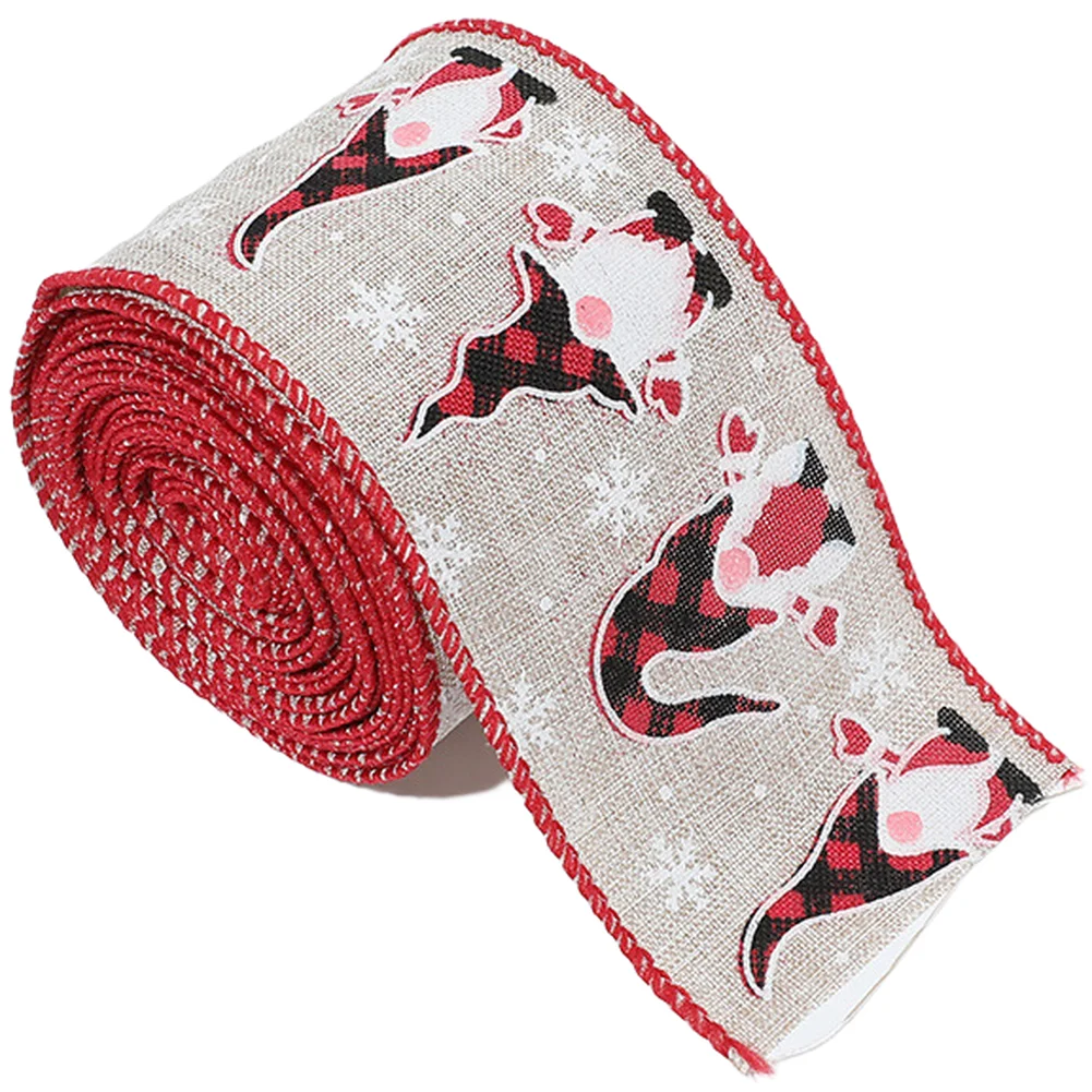 Holiday Christmas Ribbon Bow Knot 200x6 3cm Designed for Decorating For Presents Trees and Mantels with Rustic Burlap Style