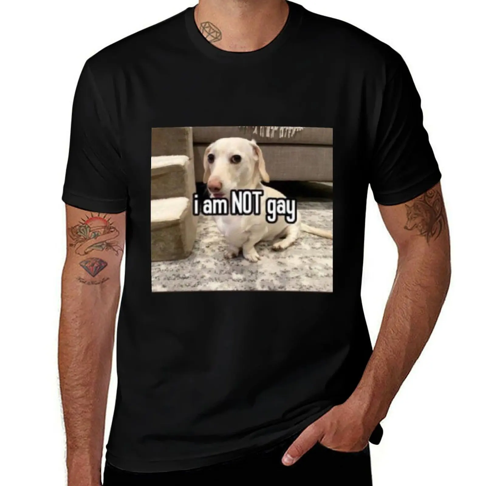 Gay Dog T-Shirt Urban Style Print T-Shirt