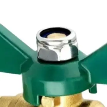 Brass Garden Hose Valve with 3/4 Inch NPT Thread 0.6 Inch Bore Diameter and 360 Degree Rotatable Swivel Design