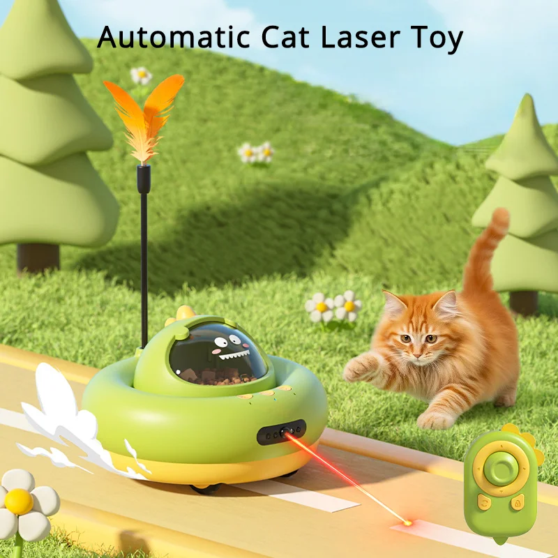 

Automatic Cat Laser Toy Remote Control Intelligent Obstacle Avoidance Slow Food Interactive Cat Toy Indoor Motion