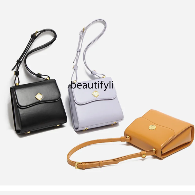 New Small Square Bag Women's Messenger Bag Retro Shoulder Bag