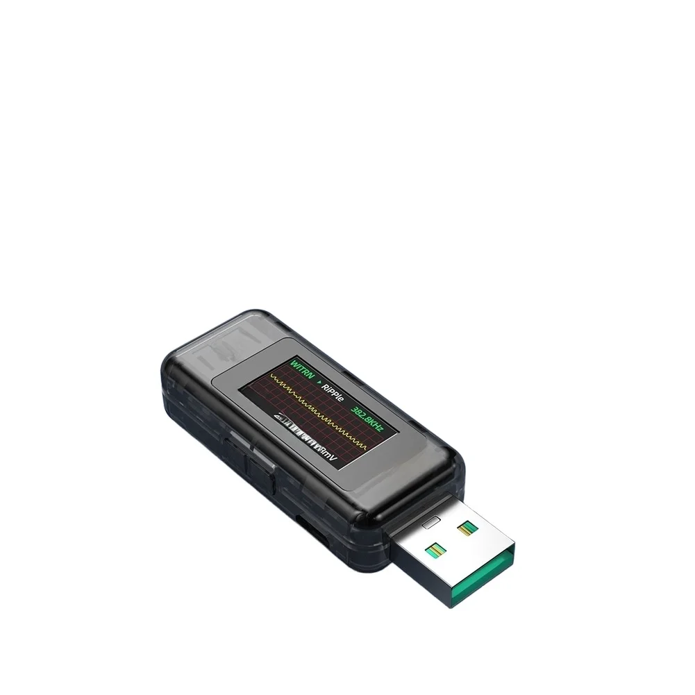 

Digital USB Voltage Current Meter 8A 120W Fast Charging Tester for QC2.0 .0 Ripple Analysis Real Time Power Monitoring