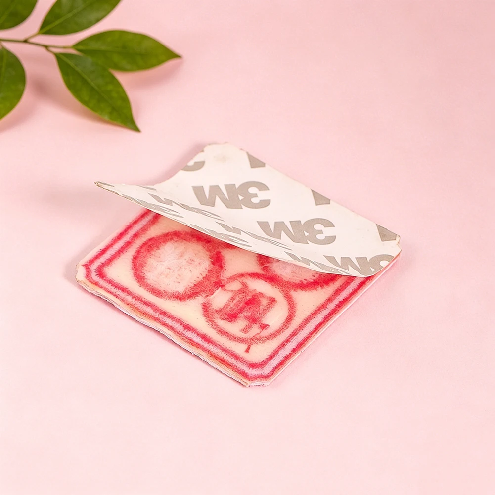 Chinesische Glücks- und Wohlstands-Stickerei, selbstklebender Aufnäher, rot-weiße Glücksapplikation für Kleidung, Taschen, Neujahr, DIY-Dekoration – Detail 3