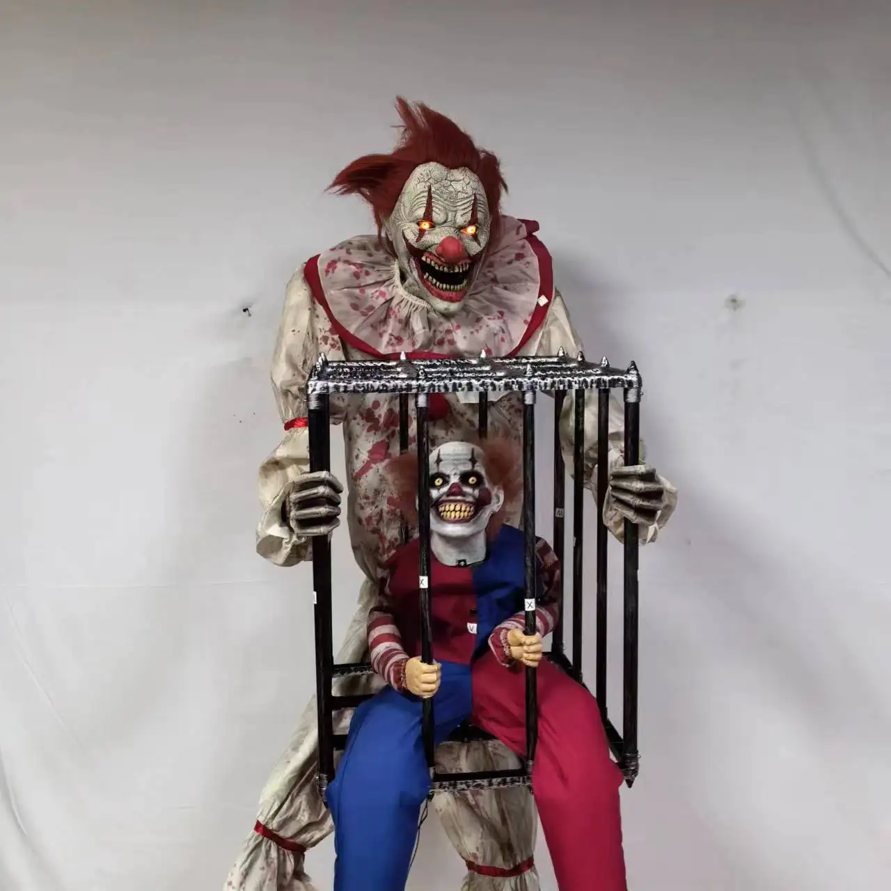 

Halloween knickknack red-haired clown resurrection ghost festival horror ornament creative decoration haunted house props