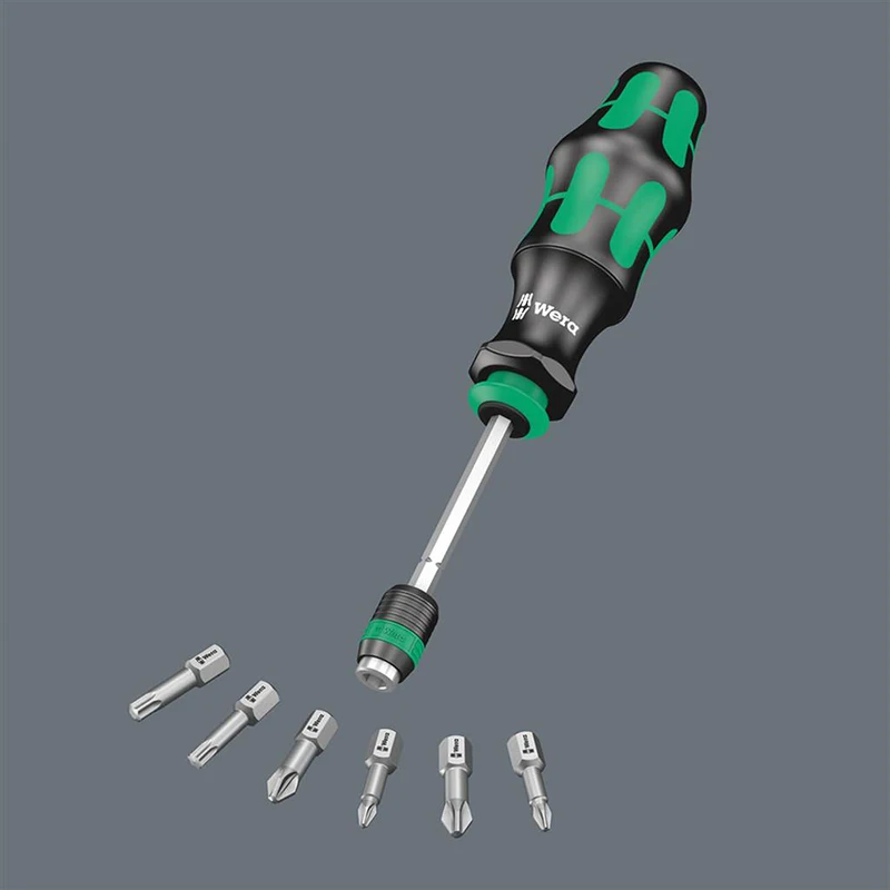 WERA 05051024001 KK25 Screwdriver Screwdriver Head Set With Telescopic Blade And Canvas Bag Interchangeable Tool Holder