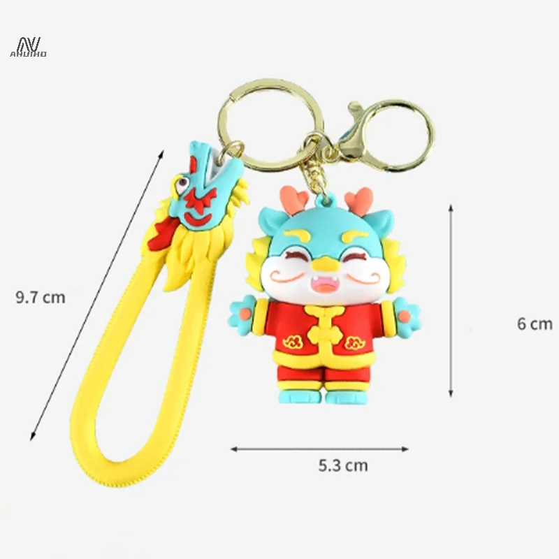 1Pc Cartoon Nieuwjaar Gunstige Drakentassen Hanger Schattige Poppentas Hangers Creatief Cadeau