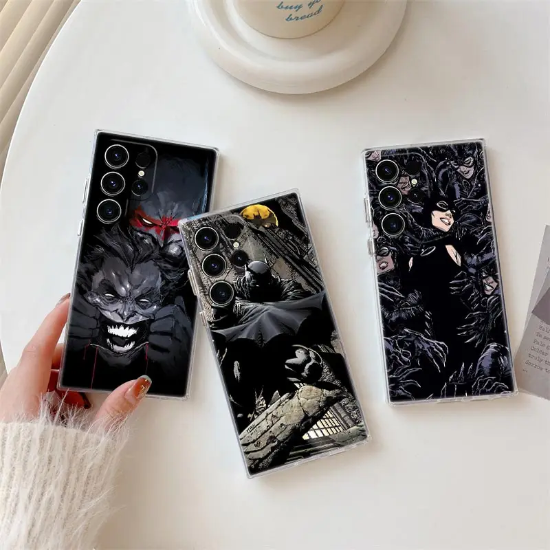 

Marvel Batmans Catwomans Transparent Case For Samsung Galaxy S26 S25 Ultra S24 S22 S26 Plus S20 S23 S21 S25 FE 5G Clear Cover