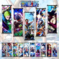 ONE PIECE Hanging Painting Wall Artwork Cartoon Scroll Picture Luffy Gear 5 Canvas Anime Poster Vintage Home Decor Computer Room