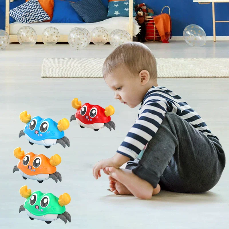 

Children's Fun Double Loop Running Cartoon Crab Parent Child Interaction Inertia Crawling Toy Gifts For Boys And Girls
