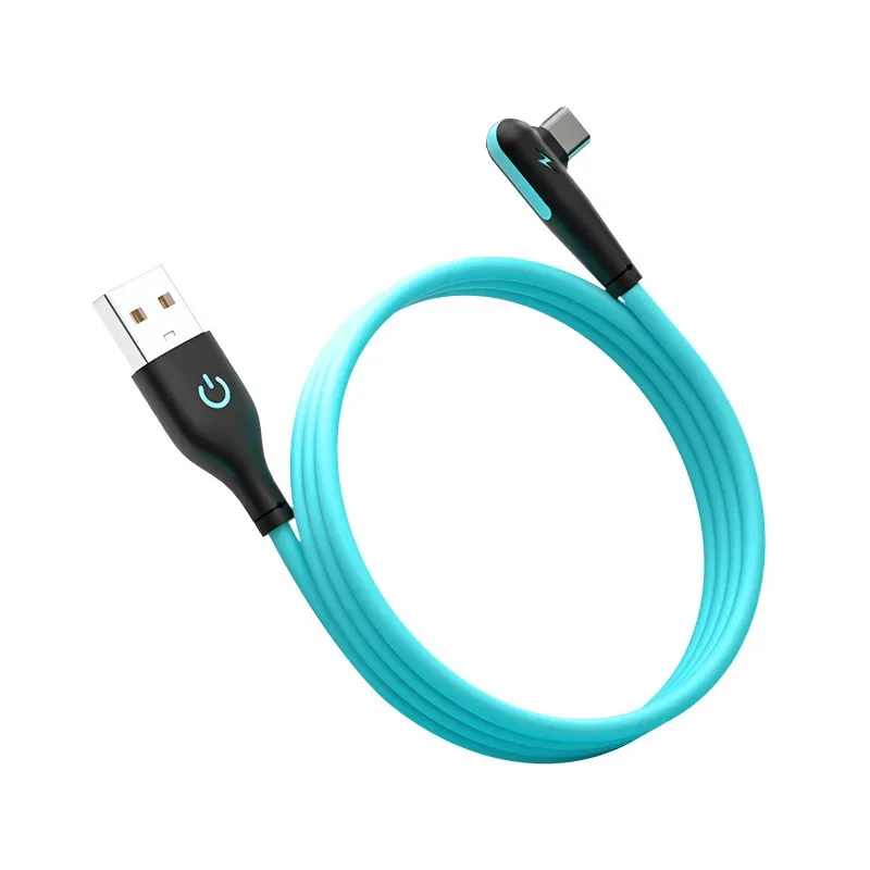 USB Micro Cable  90 Degree Elbow Data Cable Charger Cord for Samsung Xiaomi Mobile Phone Accessories Fast Charging Usb Cable