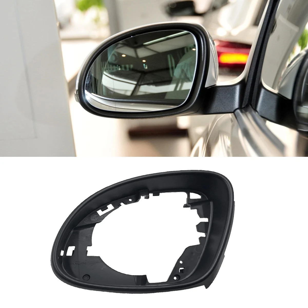 Side Mirror Frame Holder for Tiguan MK1 -Sharan -Skoda Yeti Glass Surround Housing Trim 2012 2013 2014 2015 2016 Left