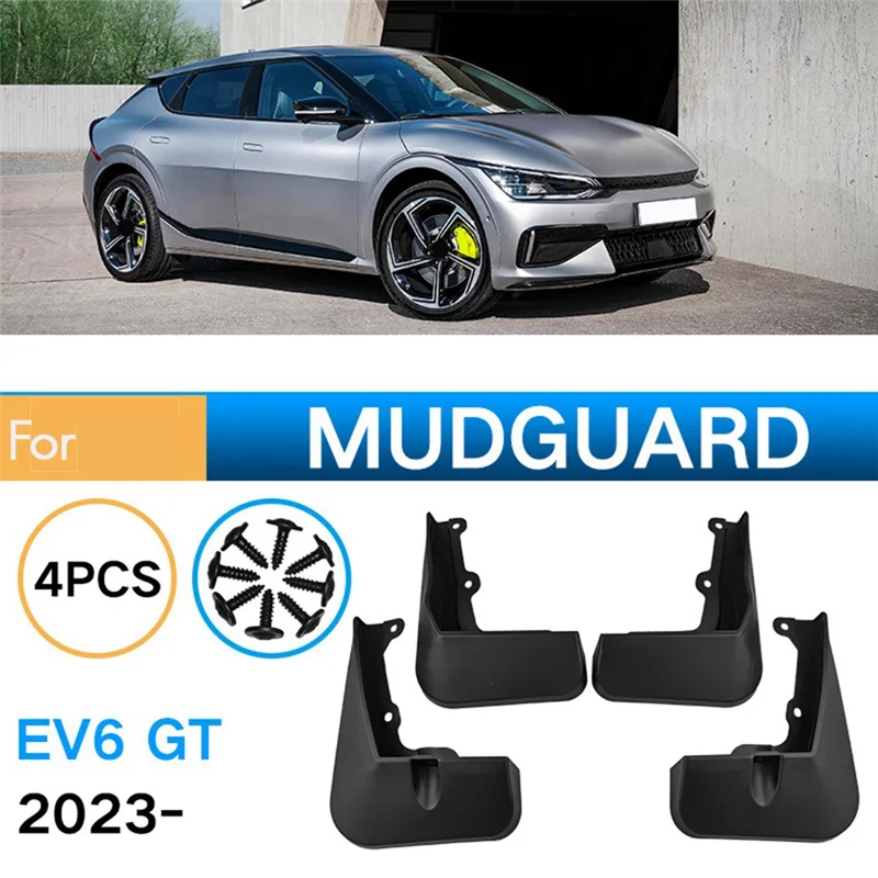 

AW-4PCS Car Mudguard Mud Flaps Splash Mud Guard Fender For KIA EV6 GT 2021 2022 2023 Car Accessories