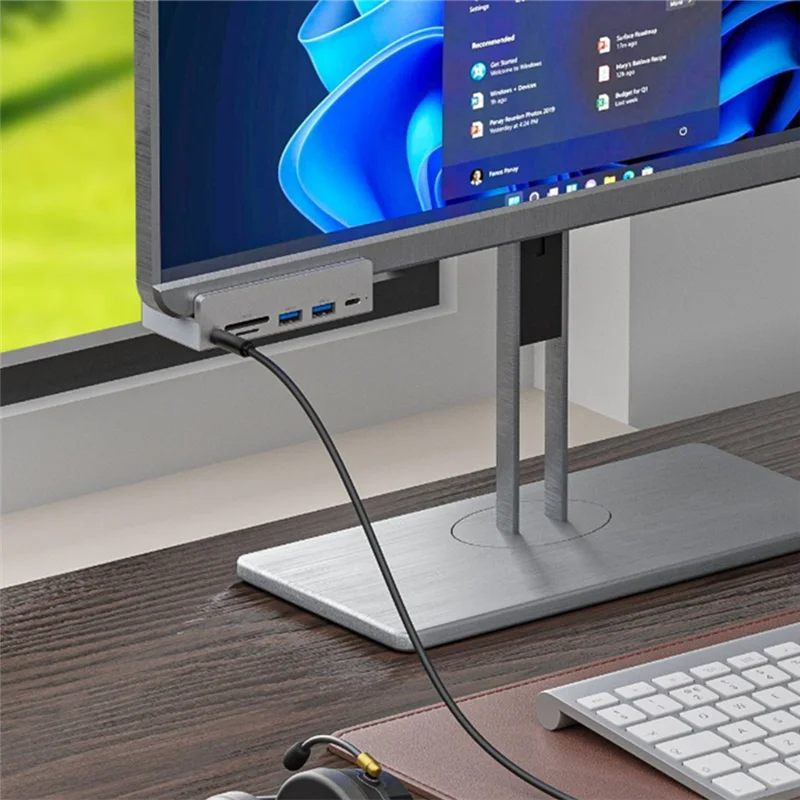 

Подходит 6-в-1 USB 3.0 HUB USB Clip On Док-станция Адаптер USB 3.0 Мультиразветвитель Высокоскоростной адаптер 5 Гбит/с