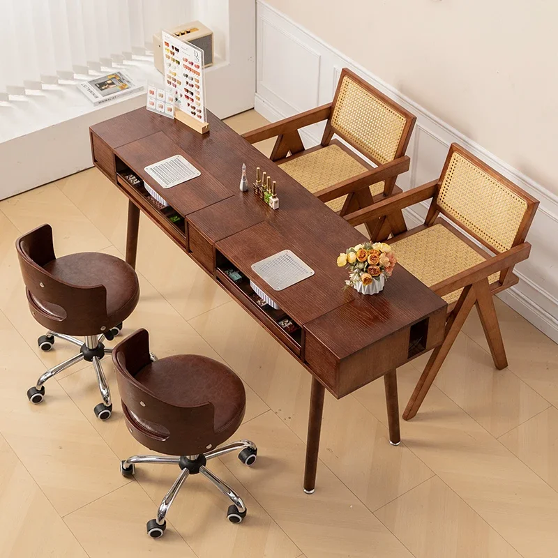 

Beauty Luxury Nail Table Portable Modern Professional Equipment Nail Desk Manicure Simple Meuble Onglerie Salon Furniture