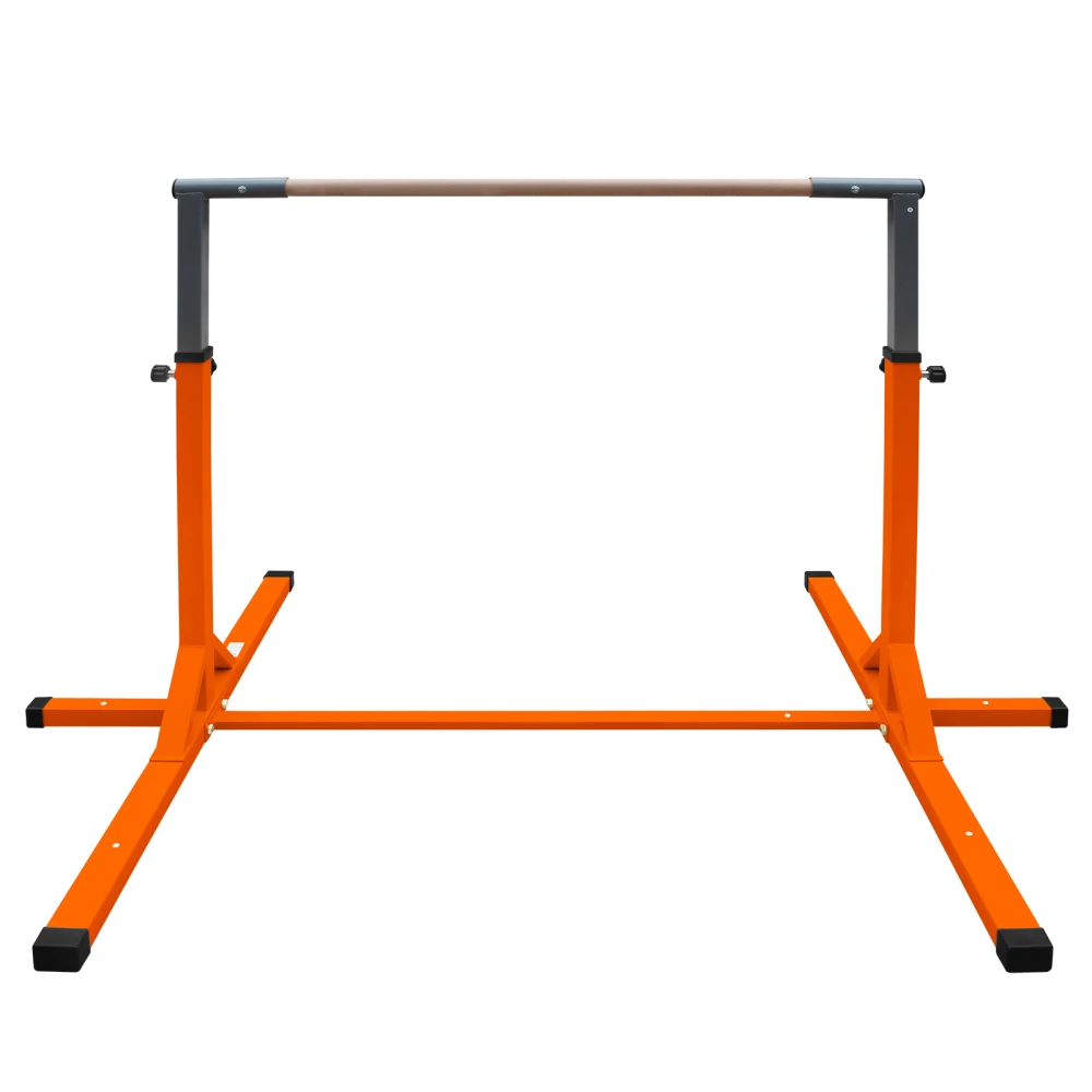 

Gymnastics Bar for Kids, Adjustable Height Gym Bar, Junior Training Kip Bar for Home, Built for kids 3+ Years Orange