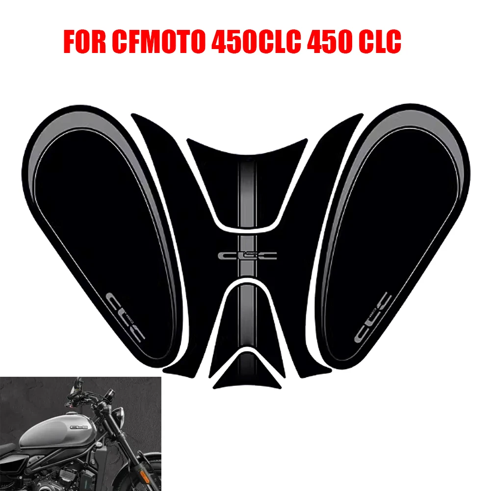 Motorcycle Sticker Gas Fuel Tank Side Decal Protector Traction Pad Cover Decoration Sets For CFMOTO 450CLC 450clc 2023 2024