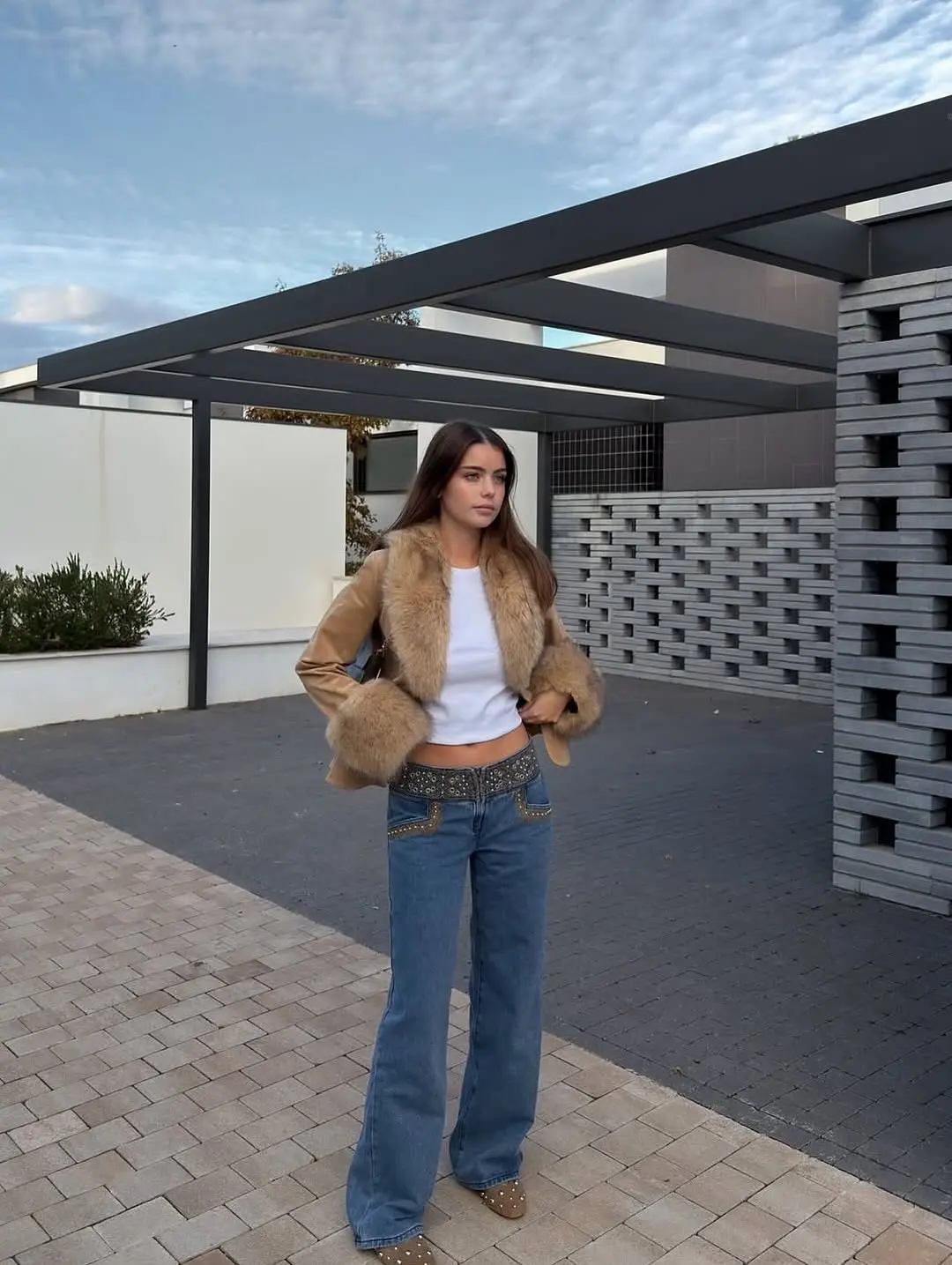 سترة من جلد الغزال بياقة من الفرو قابلة للفصل من BSAY للنساء موضة خريف وشتاء جديدة متينة بأكمام طويلة وسترات قصيرة واحدة الصدر