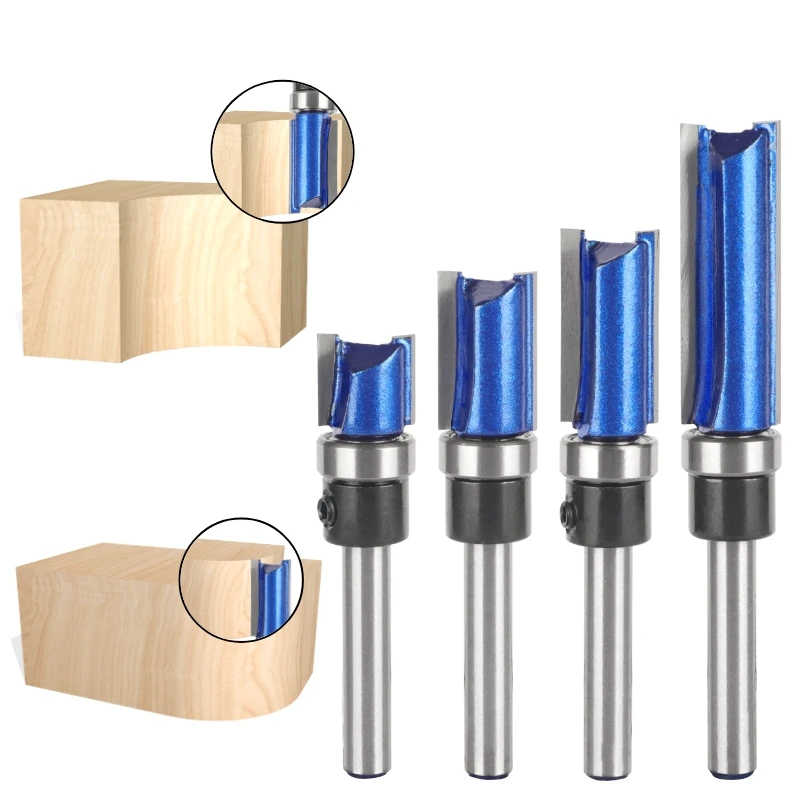 YUSUN 6MM 6.35MM Shank Pattern Bit Router Bit Woodworking Milling Cutter For Wood Bit Face Mill
