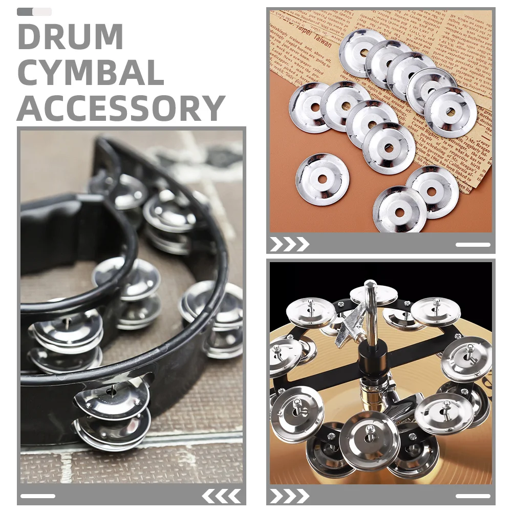 100 قطعة حلقات الصنج الطبل متعددة الاستخدامات أداء طويل الأمد ممارسة تحطم الصنج ملحق طبل حلقة قرع تشينغ خواتم