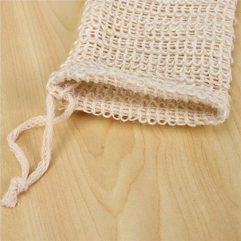 ABKR-60 Pack Сумка для мыла из натурального сизаля, держатель для отшелушивающего мыла