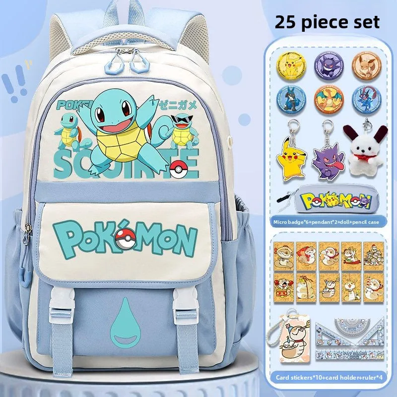 Pokemons Pikachu SchoolBag Large-capacity Boys Girls Casual Backpack Anime Gengar Fashion Knapsack High-quality Laptop Bag Gift view 6