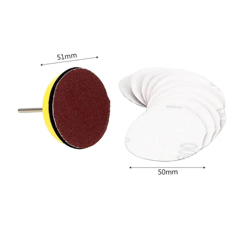 Lixar Disc Set 60 Pcs/Set 100/240/600/800/1000/2000 Grados para Madeira Ferramentas de Limpeza Lixa Disco 2 polegada Lixar