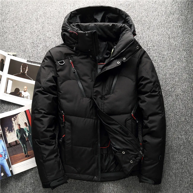 2023 High Quality 90% White Duck Down Jacket Men Coat Snow Parkas Male Warm Brand Clothing  Winter Down Jacket Outerwear