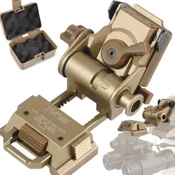 BOOIU Tactical Helmet Metal L4G24 NVG Night Vision Device Mounting Bracket Outdoor Sports Bracket For PVS15/18 Helmets