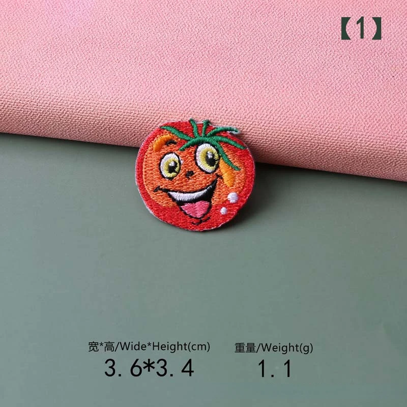 High-quality Embroidery Hand-burned Edge Fruit and Vegetable Garden Patch DIY Clothes Decoration Accessories