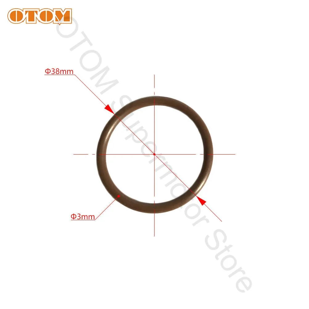 For KTM 2-stroke 85cc Motorcycle Exhaust O-ring Seal Gasket Fluorine Rubber Sealing HUSQVARNA GASGAS SX XC XCW Freedride TC TE