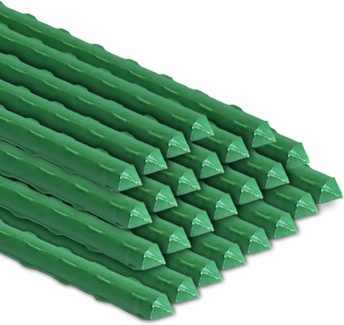 

57" Metal Garden Stakes 25 Pack, Heavy Duty Plant Support for Tomatoes, Cucumbers, Beans, Climbing Plants