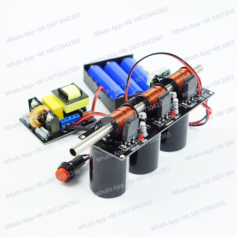 

High-voltage integrated electromagnetic gun Multi-stage DIY coil gun kit Physics experiment teaching science and education model