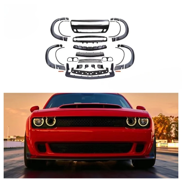 

Auto Accessories Demon Style Front Bumper Wide Fender Flares for Challenger 2010-2014
