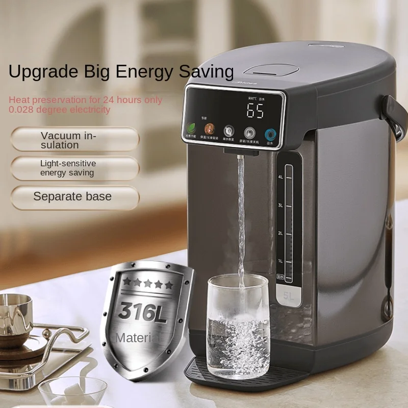 Vacuum constant temperature intelligent household electric kettle for boiling water