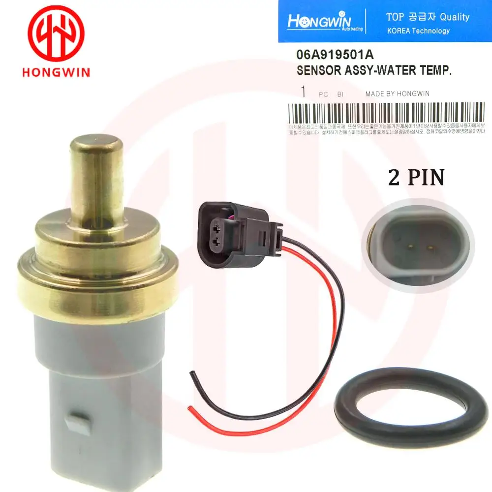 

06A919501A, 06A919501 2-Pin Coolant Water Temperature Sensor For Skoda Fabia Yeti Audi A3 A4 A5 A6 A8 Q3 Q5 Q7 TT VW Jetta Golf