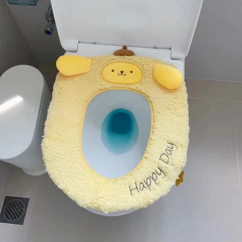 

New Kulimi Toilet Seat Cover Winter Cute Toilet Seat Cover Keep Warm Thicken Creativity Toilet Seat Cover Dopamine New Style Hot