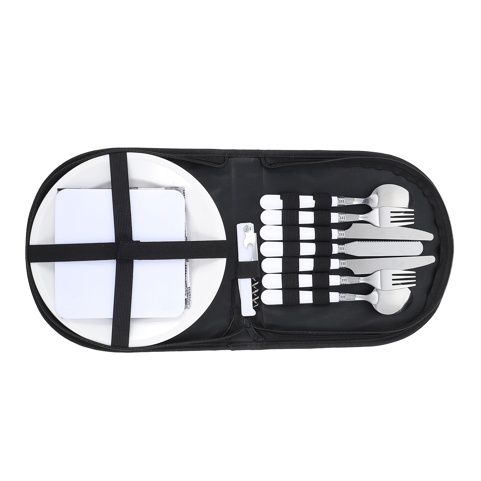 

1Set Outdoor Camping Cutlery Stainless Steel Portable Travel Tableware Fork Spoon Cutter Kit Picnic Utensils Set