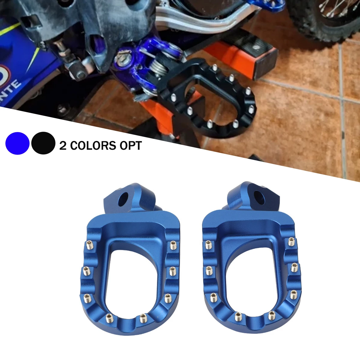 CNC Aluminum Alloy Foot Pegs Footrest Footpeg For YAMAHA YZ85 YZ125 YZ250 125X YZ250F YZ250FX 450FX YZF WRF 250 426 450 YZF250