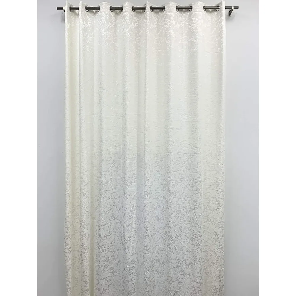 Tende in velluto extra lunghe su misura per soffitti da 8-24 piedi, vaniglia, 100 di larghezza x 216 di lunghezza, 2 volte alte